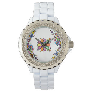 Reloj De Pulsera Patrón ininterrumpido de color de garganta de mano