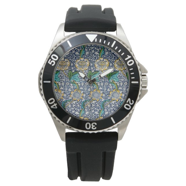 Reloj De Pulsera Patrón Kennet (por William Morris) (Anverso)