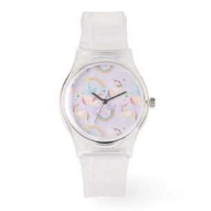Reloj De Pulsera Patrón mágico de unicornios