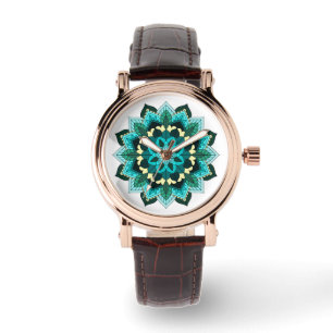 Reloj De Pulsera Patrón Mandala 02 en agua