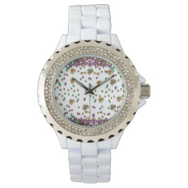 Reloj De Pulsera Patrón moderno de Mardi Gras