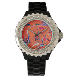 Reloj De Pulsera patrón naranja
