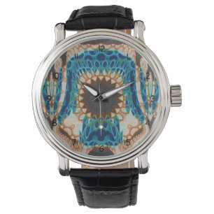 Reloj De Pulsera Patrón nativo de turquesa del suroeste