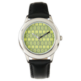 Reloj De Pulsera Patrón negro y amarillo