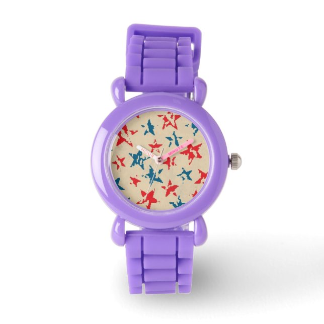Reloj De Pulsera Patrón para el 4 de julio (Anverso)