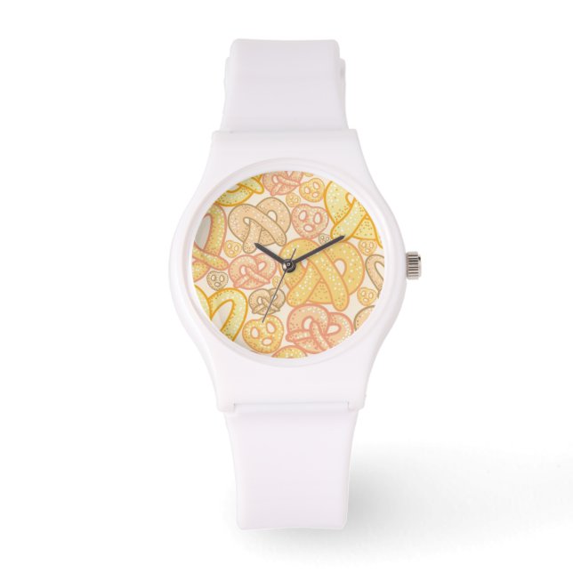Reloj De Pulsera Patrón Pretzel (Anverso)