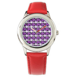 Reloj De Pulsera Patrón púrpura