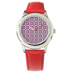 Reloj De Pulsera Patrón púrpura