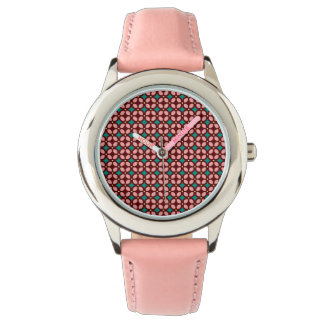 Reloj De Pulsera Patrón rosa marrón