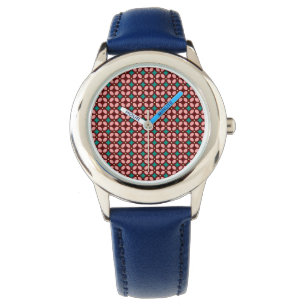 Reloj De Pulsera Patrón rosa marrón