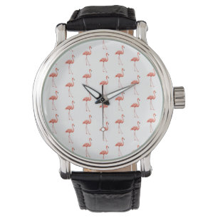Reloj De Pulsera Patrón sencillo de flamenco rosa