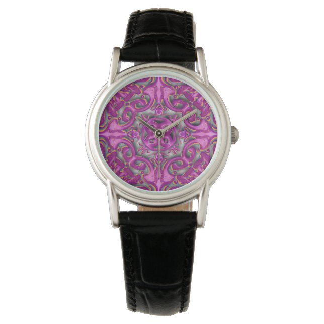 Reloj De Pulsera Patrón simétrico (como azulejos) (Anverso)