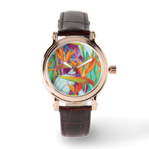 Reloj De Pulsera Patrón Strelitzia