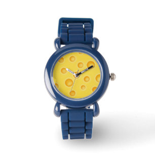 Reloj De Pulsera Patrón suizo de textura con queso Cheezy
