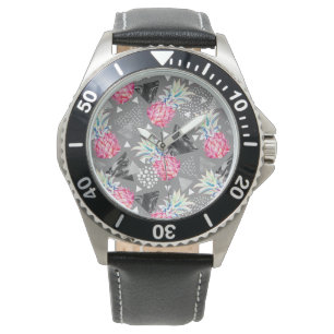 Reloj De Pulsera Patrón texturizado de piña geométrica