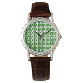 Reloj De Pulsera Patrón verde