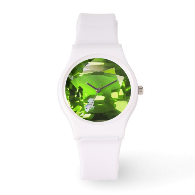 Reloj De Pulsera Patrón verde (Anverso)