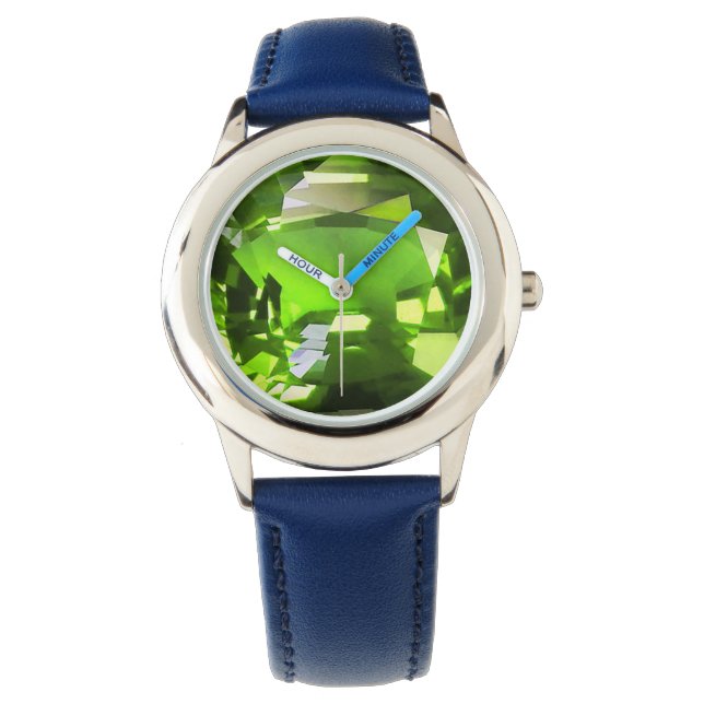 Reloj De Pulsera Patrón verde (Anverso)