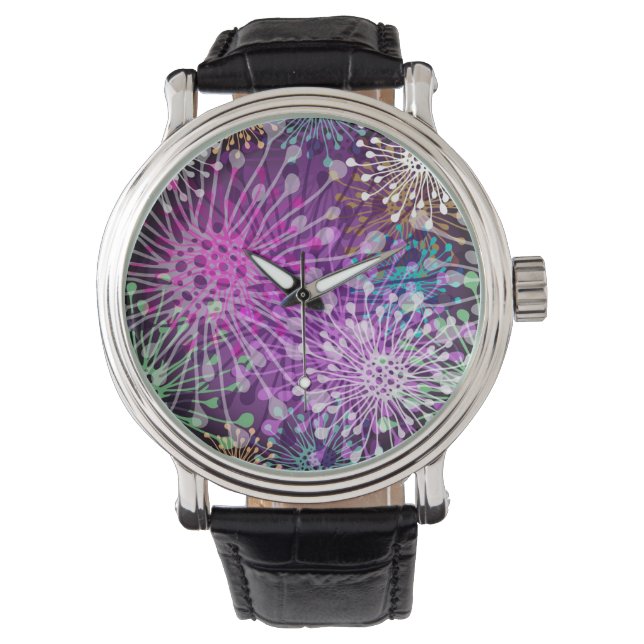 Reloj De Pulsera Patrón Vivid Spotty (Anverso)
