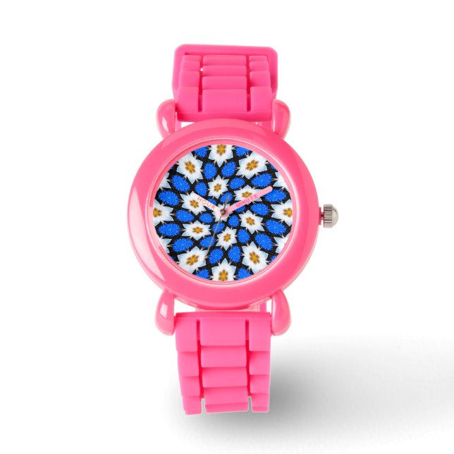 Reloj De Pulsera Patrones de flores Cosmos (Anverso)