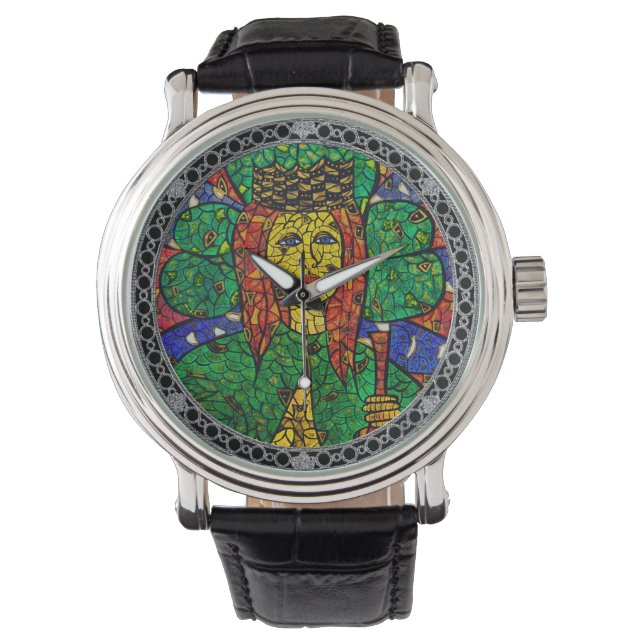 Reloj De Pulsera Patrono De La Preocupación San Dymphna Watch (Anverso)