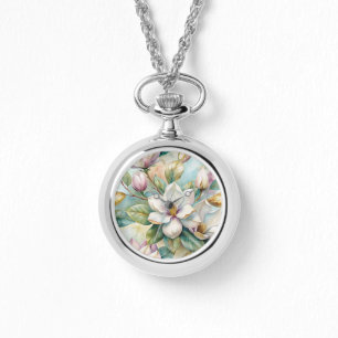 Reloj De Pulsera Pattern Elegant Magnolias