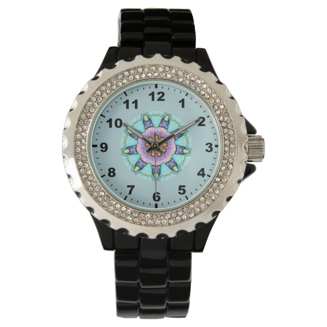Reloj De Pulsera ~ Paua Shell Fractal ~ (Anverso)