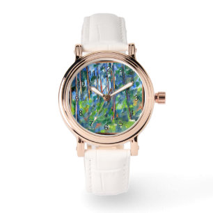 Reloj De Pulsera Paul Cezanne: En el bosque, pintura de Cezanne