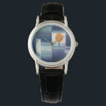 Reloj De Pulsera Paul Klee Harbinger de otoño. Arte geométrico azul<br><div class="desc">Paul Klee "The Harbinger of Autumn" observa. Arte vintage geométrico de color azul acuático.</div>