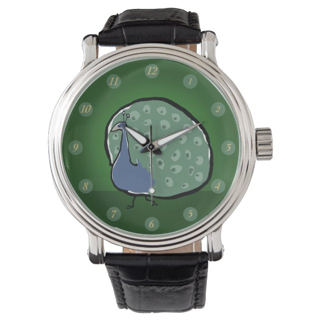 Reloj De Pulsera pavo real (Anverso)