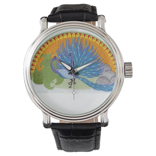 Reloj De Pulsera pavo real (Anverso)