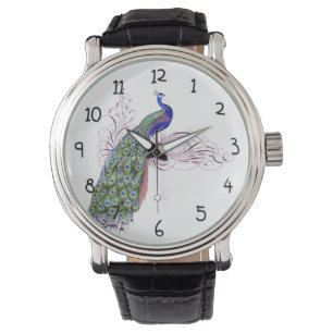 Reloj De Pulsera Pavo real del vintage