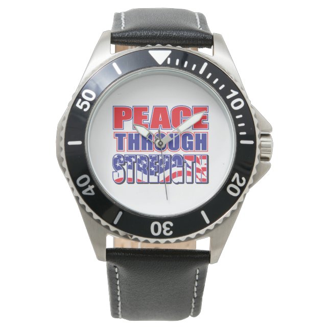 Reloj De Pulsera Paz a través de la fuerza (Anverso)