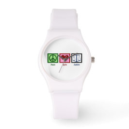 Reloj De Pulsera Paz Amar Justicia