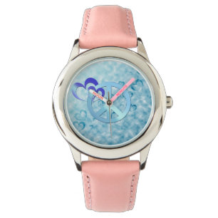 Reloj De Pulsera Paz Azul