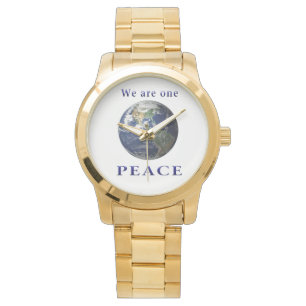 Reloj De Pulsera Paz en la Tierra