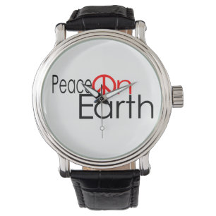Reloj De Pulsera Paz en la Tierra