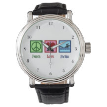 Peace Love Swimming Cute Swite Team