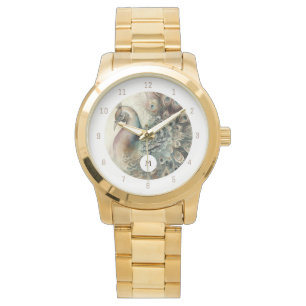 Reloj De Pulsera Peacock elegante   Añade tu inicial