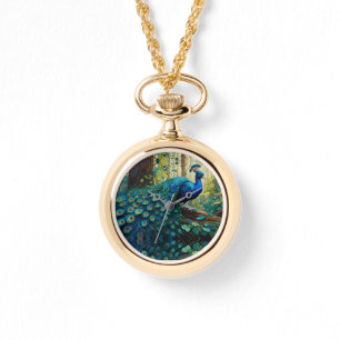 Reloj De Pulsera Peacock en el bosque