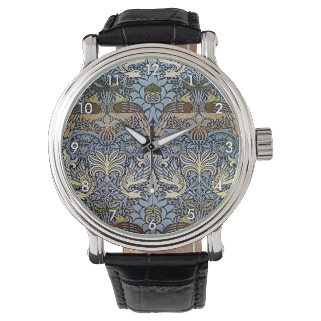 Reloj De Pulsera Peacock y Dragón, William Morris (Anverso)
