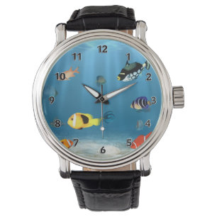 Reloj De Pulsera Peces En El Océano
