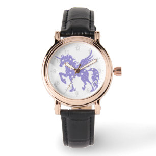 Reloj De Pulsera pegasus de unicornio - Elegir color de fondo