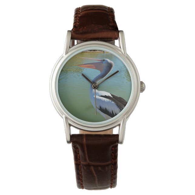 Reloj De Pulsera Pelican Cantando Una Tormenta, (Anverso)