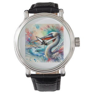 Reloj De Pulsera Pelican Eel Serenity 070824AREF136 - Watercolor