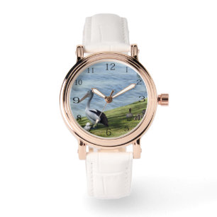 Reloj De Pulsera Pelican Y Ducks,