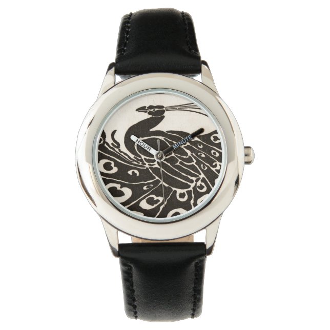 RELOJ DE PULSERA PELO NEGRO Y BLANCO (Anverso)