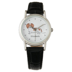 Reloj De Pulsera Pelo Rojo Cabello Largo Dachshund Cartog Perro y n