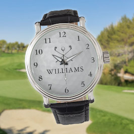 Reloj De Pulsera Pelota de golf con nombre personalizado