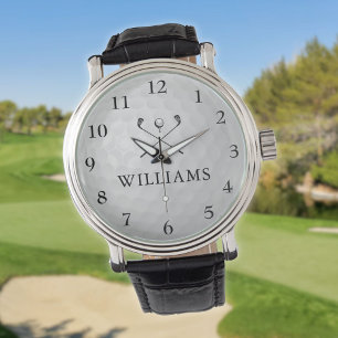 Reloj De Pulsera Pelota de golf con nombre personalizado